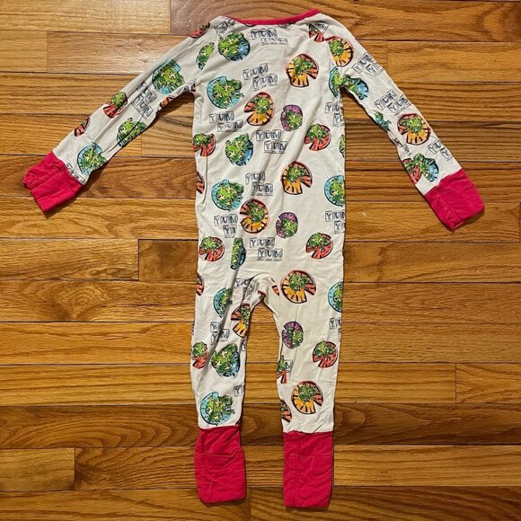 Girls 18 Month Bamboo Footie Pajamas 3-Piece Lot - Picture 7 of 7